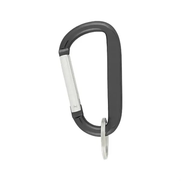 8 Mm Aluminum Carabiner with Key Ring - 8 Mm Aluminum Carabiner with Key Ring - Image 1 of 8