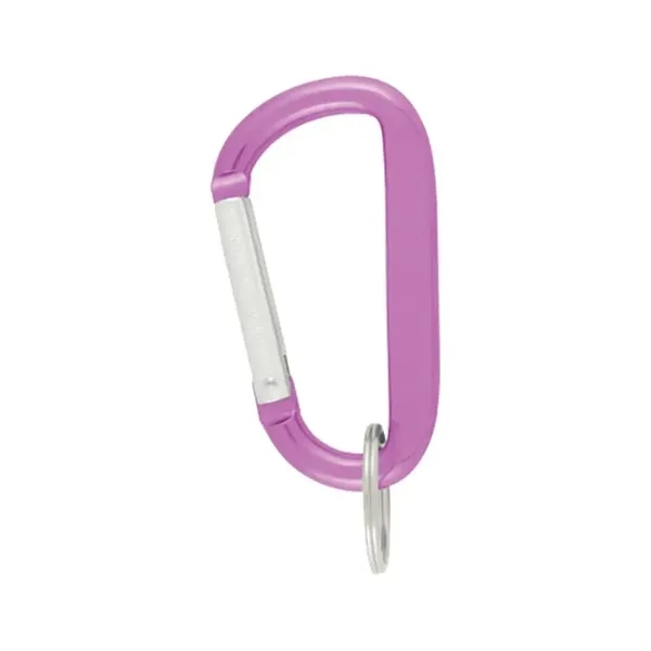 8 Mm Aluminum Carabiner with Key Ring - 8 Mm Aluminum Carabiner with Key Ring - Image 6 of 8