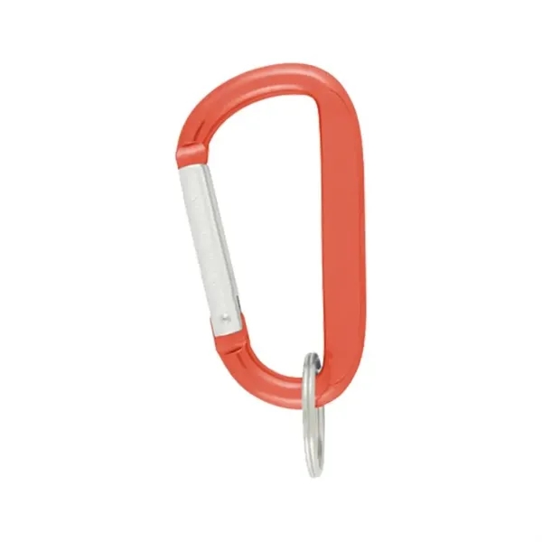 8 Mm Aluminum Carabiner with Key Ring - 8 Mm Aluminum Carabiner with Key Ring - Image 7 of 8