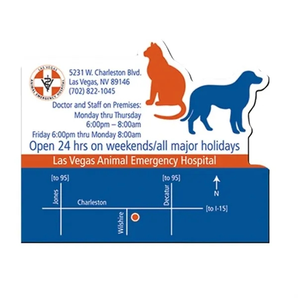 2.5" X 3" Dog & Cat Veterinarian Shape Vinyl Magnet - 30mil - 2.5" X 3" Dog & Cat Veterinarian Shape Vinyl Magnet - 30mil - Image 0 of 0