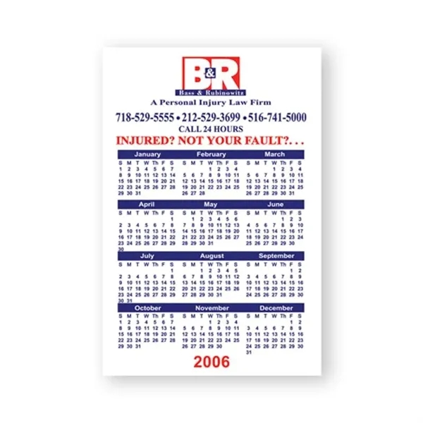 4" x 6" Calendar Magnet - 20mil - 4" x 6" Calendar Magnet - 20mil - Image 0 of 0
