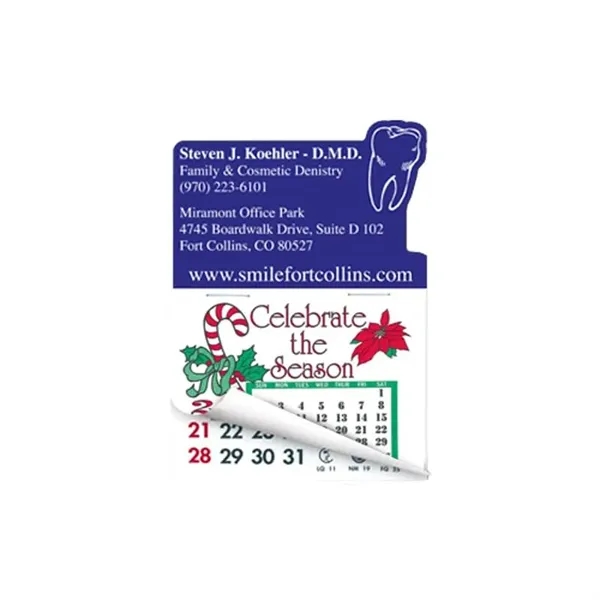 Tooth Shape Calendar Pad Sticker W/Tear Away Calendar - Tooth Shape Calendar Pad Sticker W/Tear Away Calendar - Image 0 of 0