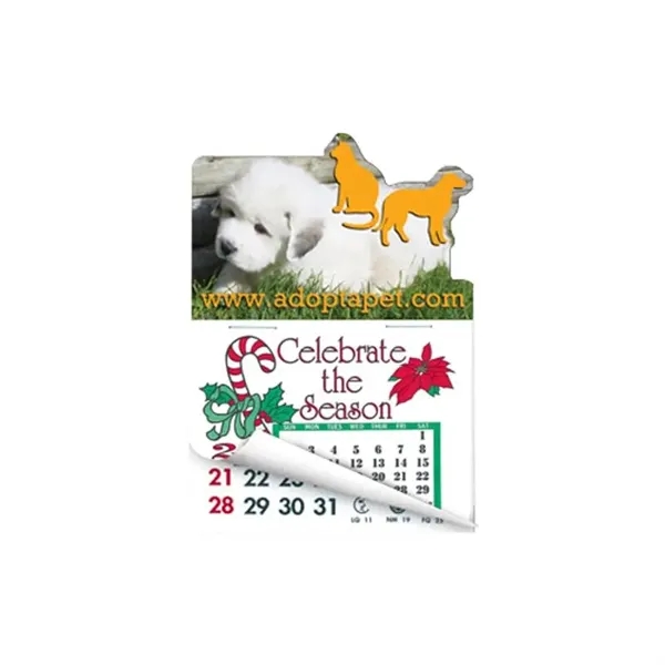 Dog & Cat Shape Calendar Pad Sticker W/ Tear Away Calendar - Dog & Cat Shape Calendar Pad Sticker W/ Tear Away Calendar - Image 0 of 0