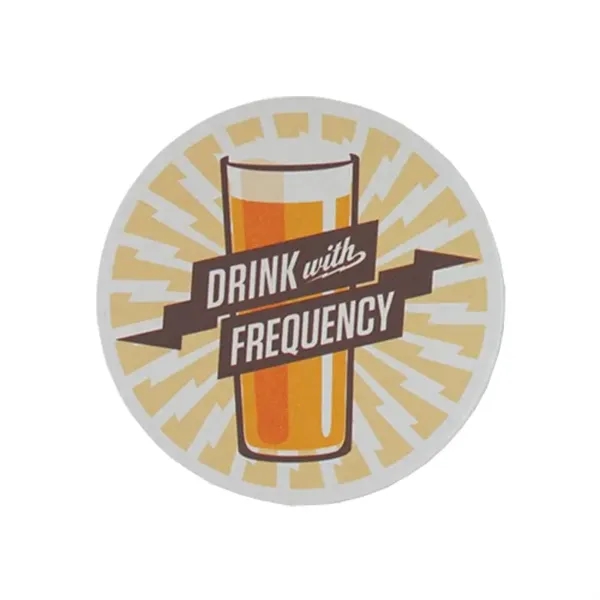 3.5" Round 60pt Full Color Pulp Board Paper Coaster - 3.5" Round 60pt Full Color Pulp Board Paper Coaster - Image 0 of 0