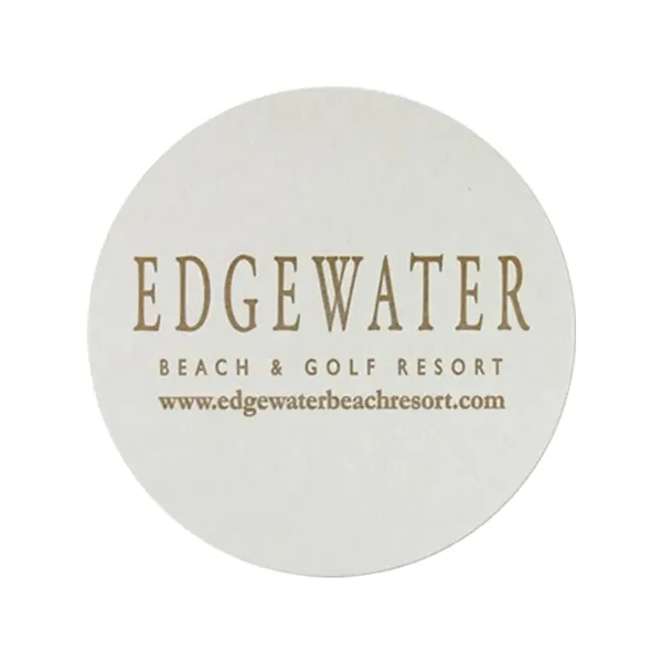 4" Round 40pt Lightweight Pulp Board Coaster - 4" Round 40pt Lightweight Pulp Board Coaster - Image 0 of 0