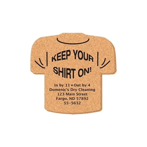 5"x4.75" T-Shirt Shape Cork Coasters - 5"x4.75" T-Shirt Shape Cork Coasters - Image 0 of 0