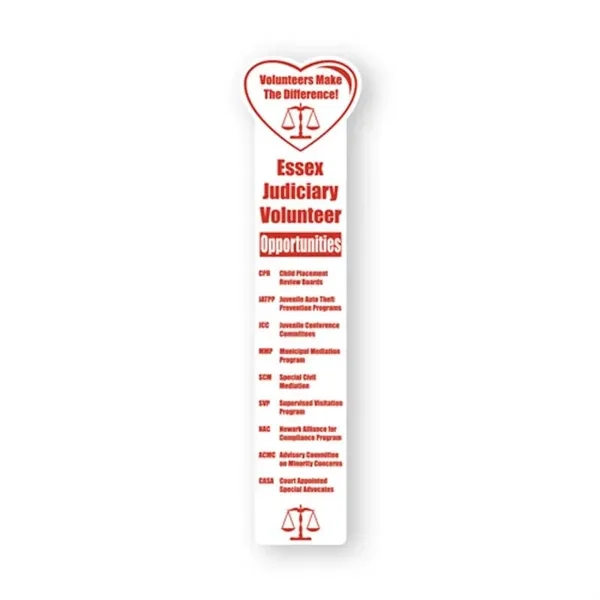 2"X8" Heart Top Custom Printed Bookmarks - 2"X8" Heart Top Custom Printed Bookmarks - Image 0 of 0