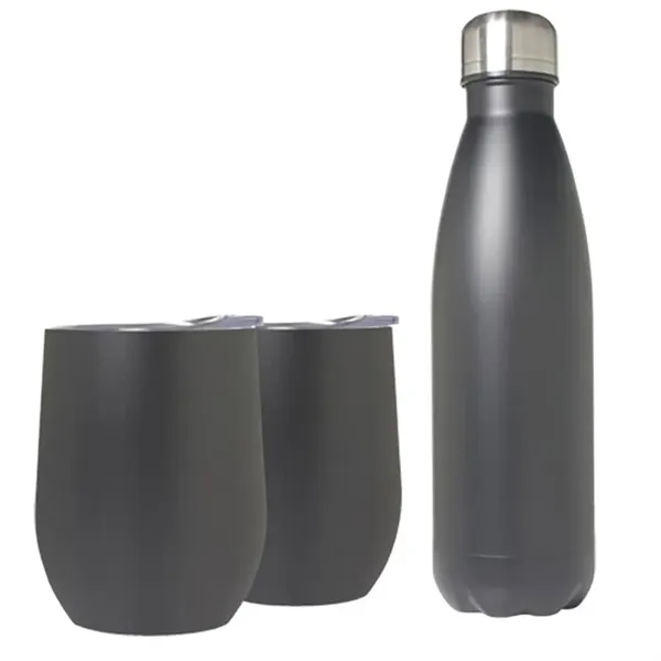 Stainless Steel Bottle & Goblet Set - Stainless Steel Bottle & Goblet Set - Image 1 of 4