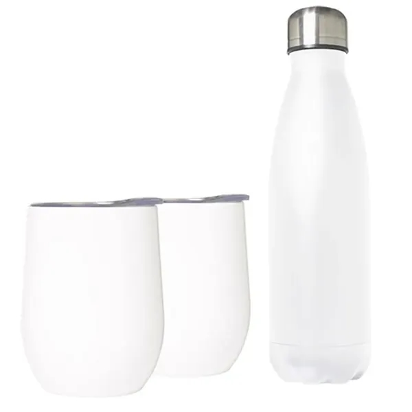Stainless Steel Bottle & Goblet Set - Stainless Steel Bottle & Goblet Set - Image 4 of 4