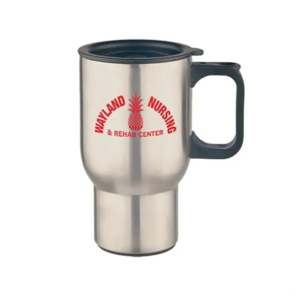 16 Oz. Stainless Steel Custom Printed Travel Mug - 16 Oz. Stainless Steel Custom Printed Travel Mug - Image 0 of 0