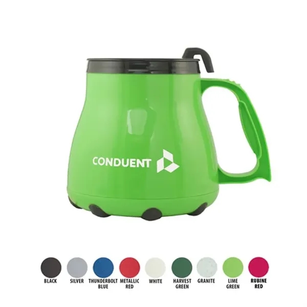 16 Oz. Low Rider Mug With Spill-Resistant Lid - 16 Oz. Low Rider Mug With Spill-Resistant Lid - Image 0 of 9