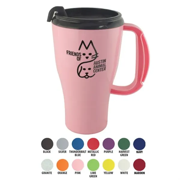 16 Oz. Omega Mug With Spill-Resistant Lid - 16 Oz. Omega Mug With Spill-Resistant Lid - Image 0 of 12