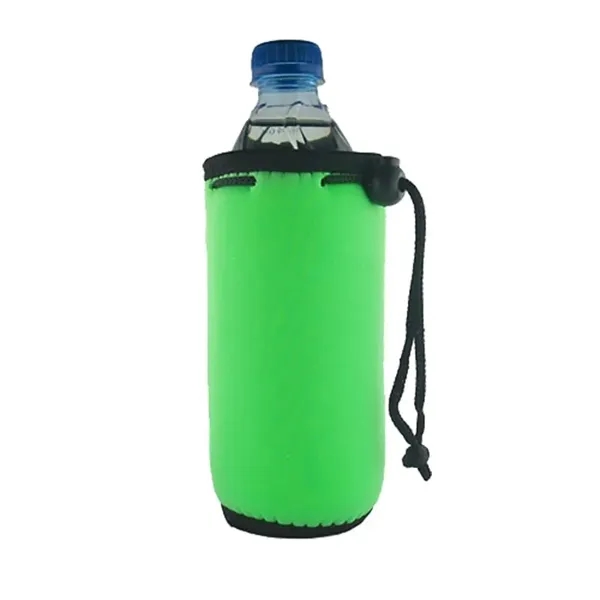 Bottle Coolie with Drawstring & Clip - Bottle Coolie with Drawstring & Clip - Image 4 of 9