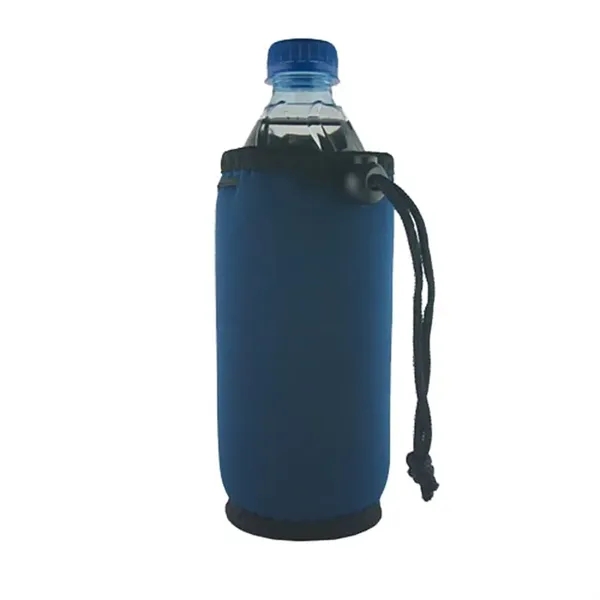 Bottle Coolie with Drawstring & Clip - Bottle Coolie with Drawstring & Clip - Image 5 of 9