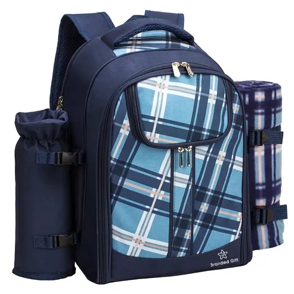 Picnic Basket Backpack For 4 Person - Picnic Basket Backpack For 4 Person - Image 1 of 4