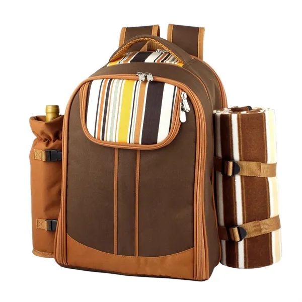 Picnic Basket Backpack For 4 Person - Picnic Basket Backpack For 4 Person - Image 2 of 4