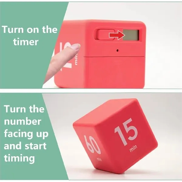 Digital Study/work cube Timers with flip countdown Settings - Digital Study/work cube Timers with flip countdown Settings - Image 3 of 4