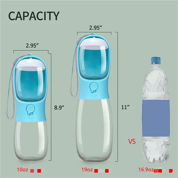Portable Pet Water Bottle with Food Container - Portable Pet Water Bottle with Food Container - Image 2 of 3
