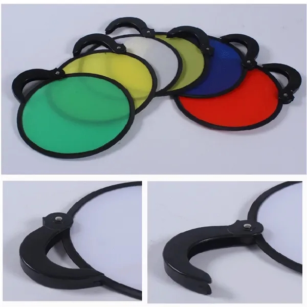 Round Foldable Nylon Fan - Round Foldable Nylon Fan - Image 1 of 1