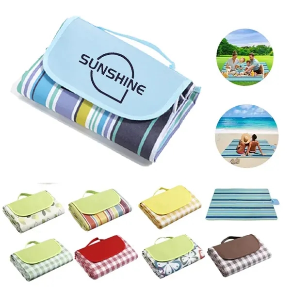 Fold up Picnic Blanket Beach Mat - Fold up Picnic Blanket Beach Mat - Image 0 of 1