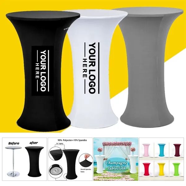 35 x 43 Inch Spandex Cocktail Table Cover - 35 x 43 Inch Spandex Cocktail Table Cover - Image 0 of 0