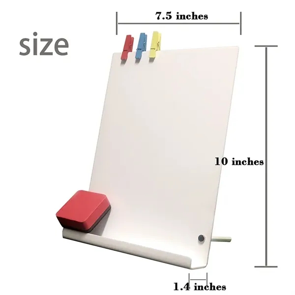 Acrylic White Board with Stand, Tablet Holder - Acrylic White Board with Stand, Tablet Holder - Image 6 of 7