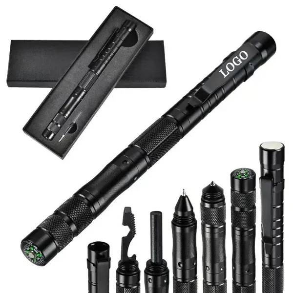 9 in 1 Tactical Pen Multitool - 9 in 1 Tactical Pen Multitool - Image 0 of 3