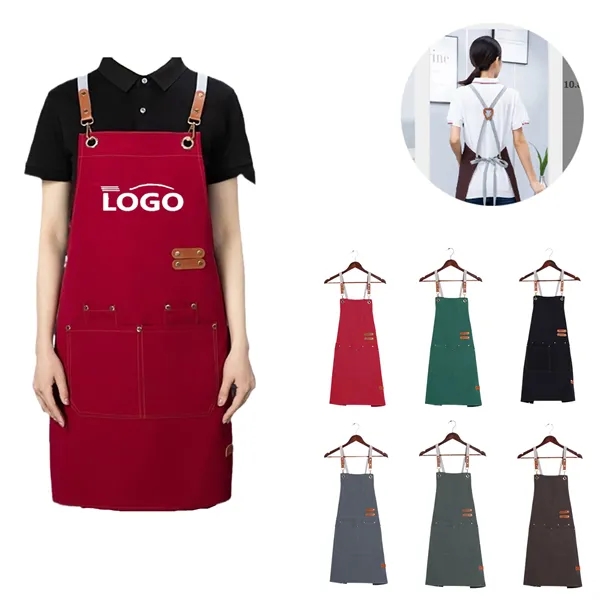 MOQ25 Waterproof Oilproof Canvas Apron Workwear - MOQ25 Waterproof Oilproof Canvas Apron Workwear - Image 0 of 2