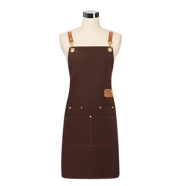 MOQ25 Waterproof Oilproof Canvas Apron Workwear - MOQ25 Waterproof Oilproof Canvas Apron Workwear - Image 1 of 2