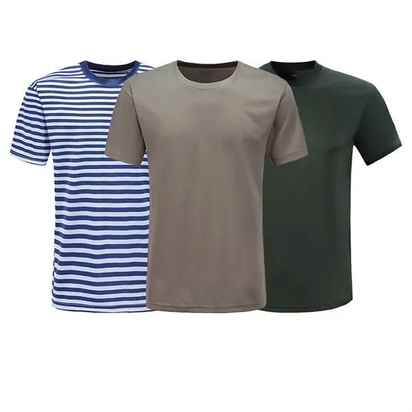 Summer Men's Breathable Quick-Drying Physical Training Cloth - Summer Men's Breathable Quick-Drying Physical Training Cloth - Image 1 of 7