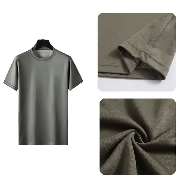Summer Men's Breathable Quick-Drying Physical Training Cloth - Summer Men's Breathable Quick-Drying Physical Training Cloth - Image 2 of 7