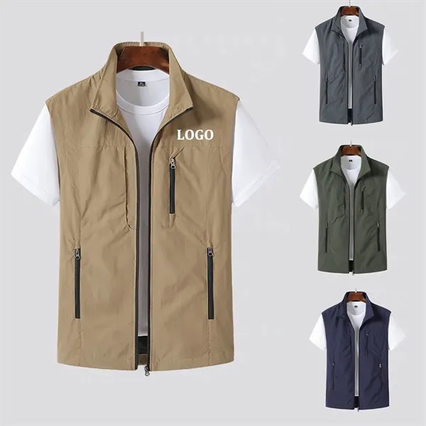 3 Zipper Pockets Vest - 3 Zipper Pockets Vest - Image 0 of 6