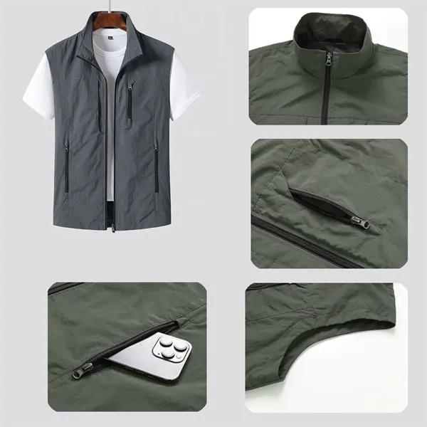 3 Zipper Pockets Vest - 3 Zipper Pockets Vest - Image 1 of 6