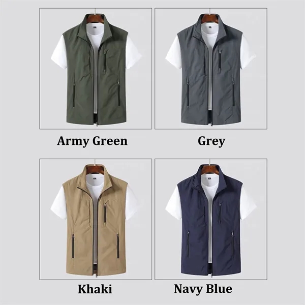3 Zipper Pockets Vest - 3 Zipper Pockets Vest - Image 2 of 6