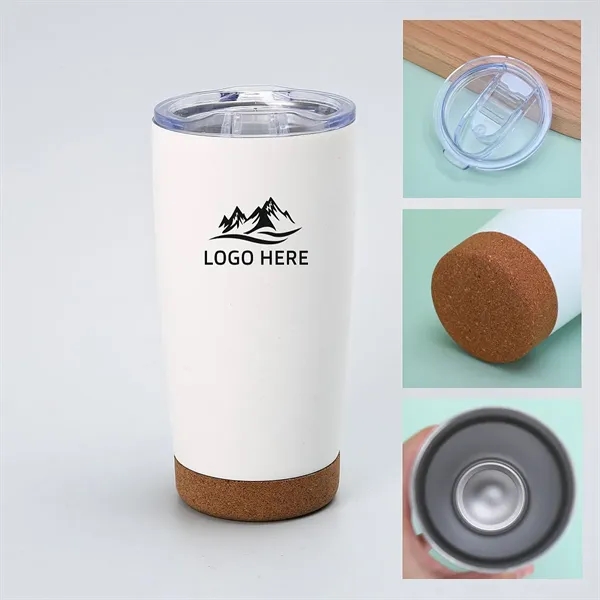 20 Oz. Cork Bottom Travel Tumbler - 20 Oz. Cork Bottom Travel Tumbler - Image 1 of 1