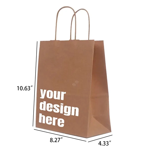 8" x 10"  Kraft Paper Gift Shopping Bag - 8" x 10"  Kraft Paper Gift Shopping Bag - Image 1 of 1