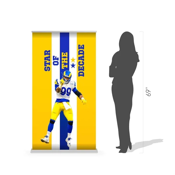 36" x 69" Wide Super Deluxe Retractable Banner w Stand - 36" x 69" Wide Super Deluxe Retractable Banner w Stand - Image 1 of 7
