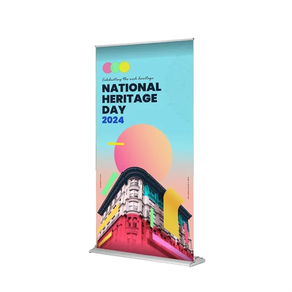 36" x 80" Wide Super Deluxe Retractable Banner w Stand - 36" x 80" Wide Super Deluxe Retractable Banner w Stand - Image 3 of 7