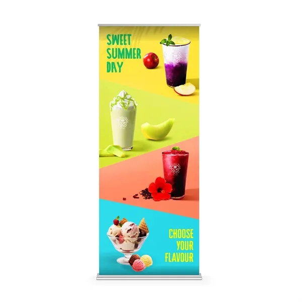 36" X 92" Wide Super Deluxe Retractable Banner w Stand - 36" X 92" Wide Super Deluxe Retractable Banner w Stand - Image 0 of 7