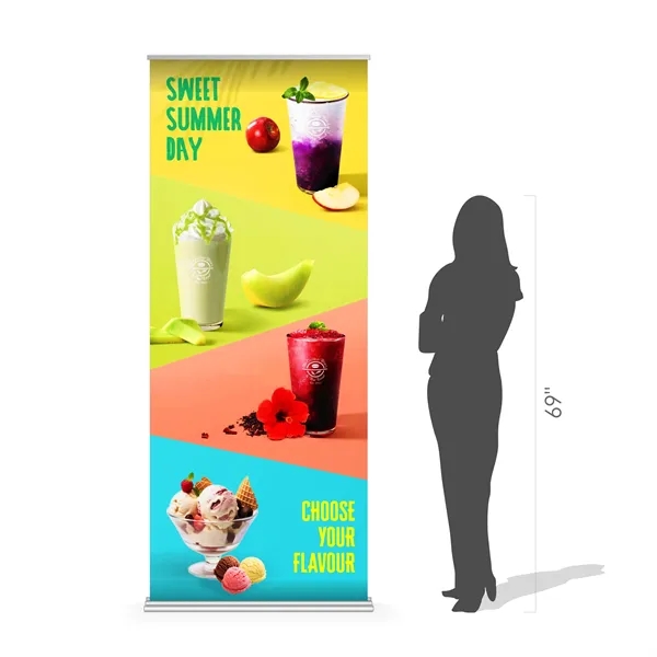 36" X 92" Wide Super Deluxe Retractable Banner w Stand - 36" X 92" Wide Super Deluxe Retractable Banner w Stand - Image 1 of 7