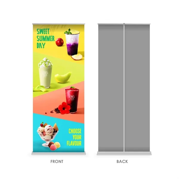 36" X 92" Wide Super Deluxe Retractable Banner w Stand - 36" X 92" Wide Super Deluxe Retractable Banner w Stand - Image 2 of 7