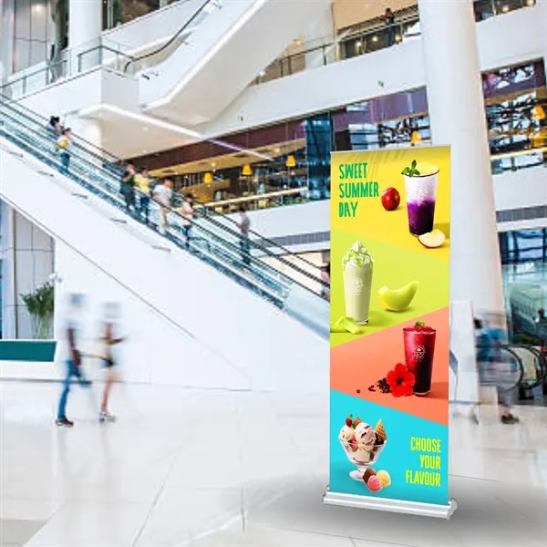 36" X 92" Wide Super Deluxe Retractable Banner w Stand - 36" X 92" Wide Super Deluxe Retractable Banner w Stand - Image 7 of 7