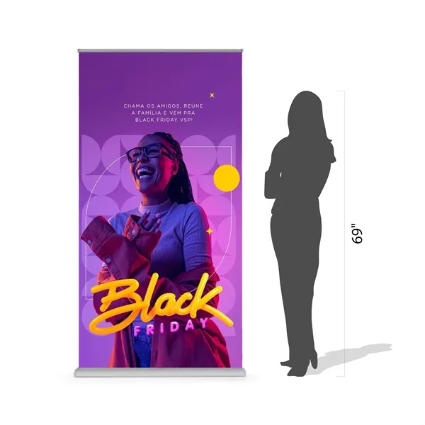 39" x 78" Deluxe Single Sided Retractable Banner Kit - 39" x 78" Deluxe Single Sided Retractable Banner Kit - Image 1 of 7