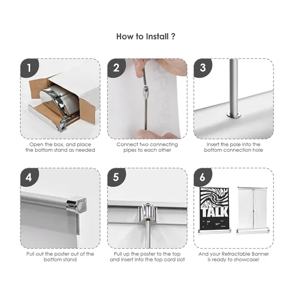 8.27" x 11.69" Table Retractable Banner Kit - 8.27" x 11.69" Table Retractable Banner Kit - Image 3 of 4
