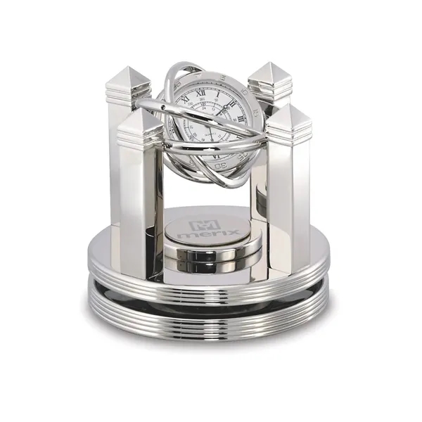 Celestial Silver Gimbal Clock - Celestial Silver Gimbal Clock - Image 0 of 1