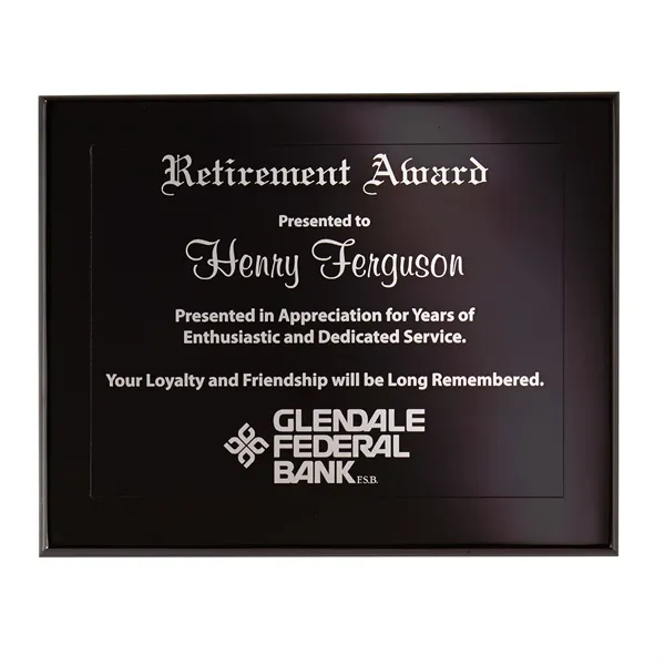 Onyx Large Plaque Award - Onyx Large Plaque Award - Image 0 of 1