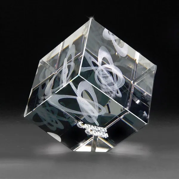 3D Crystal Jewel Cube Medium Award - 3D Crystal Jewel Cube Medium Award - Image 0 of 1
