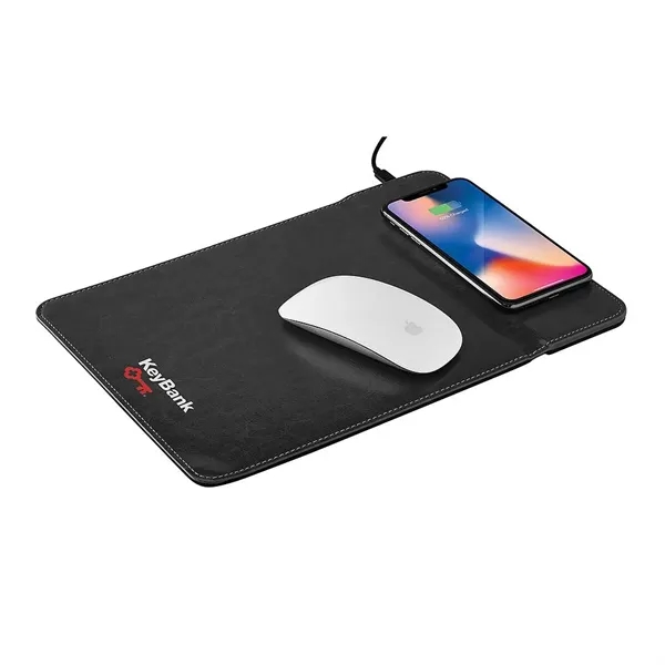 Wireless Charging Mousepad with Phone Stand - Wireless Charging Mousepad with Phone Stand - Image 1 of 1