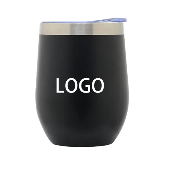 12 OZ Stainless Steel Wine Tumbler - 12 OZ Stainless Steel Wine Tumbler - Image 0 of 4