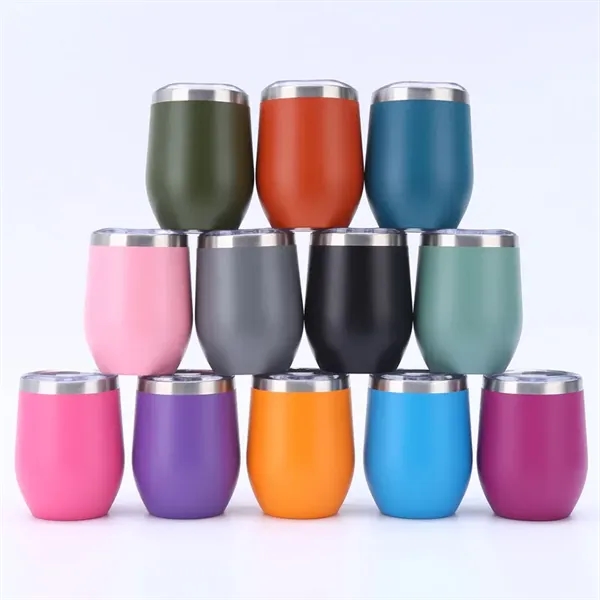 12 OZ Stainless Steel Wine Tumbler - 12 OZ Stainless Steel Wine Tumbler - Image 4 of 4